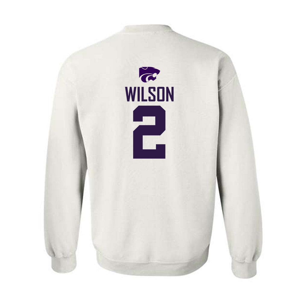 Kansas State - NCAA Men's Basketball : Exavier Wilson - Classic Shersey Crewneck Sweatshirt-1