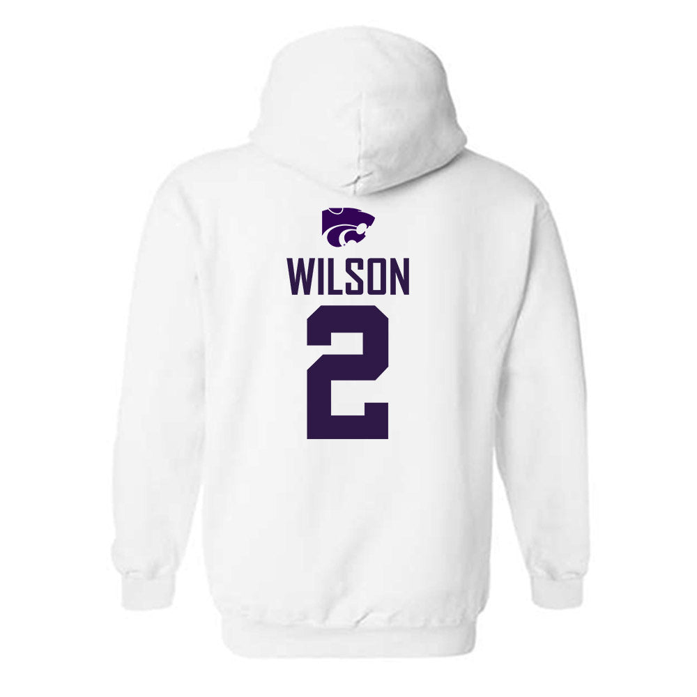 Kansas State - NCAA Men's Basketball : Exavier Wilson - Classic Shersey Hooded Sweatshirt-1