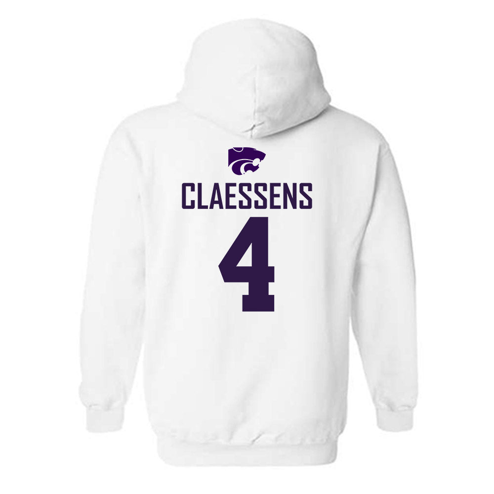 Kansas State - NCAA Women's Basketball : Nastja Claessens - Classic Shersey Hooded Sweatshirt-1