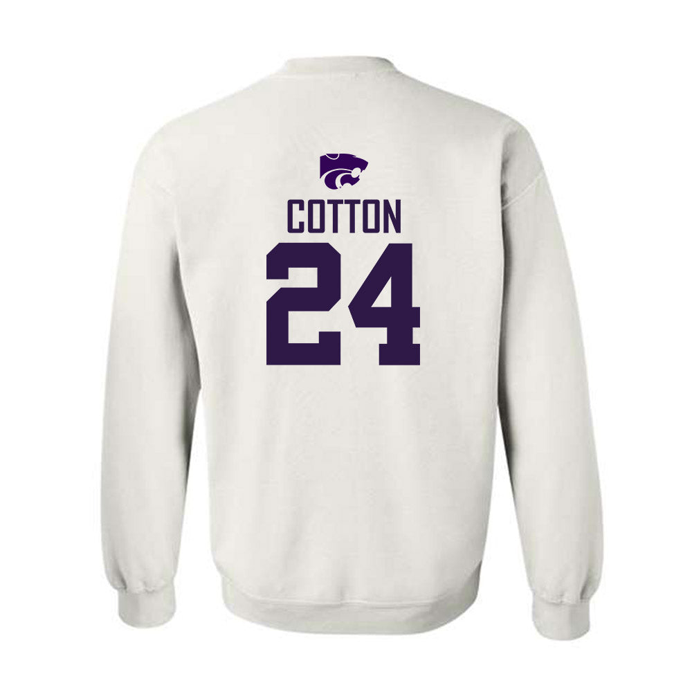 Kansas State - NCAA Women's Basketball : Jenessa Cotton - Classic Shersey Crewneck Sweatshirt-1