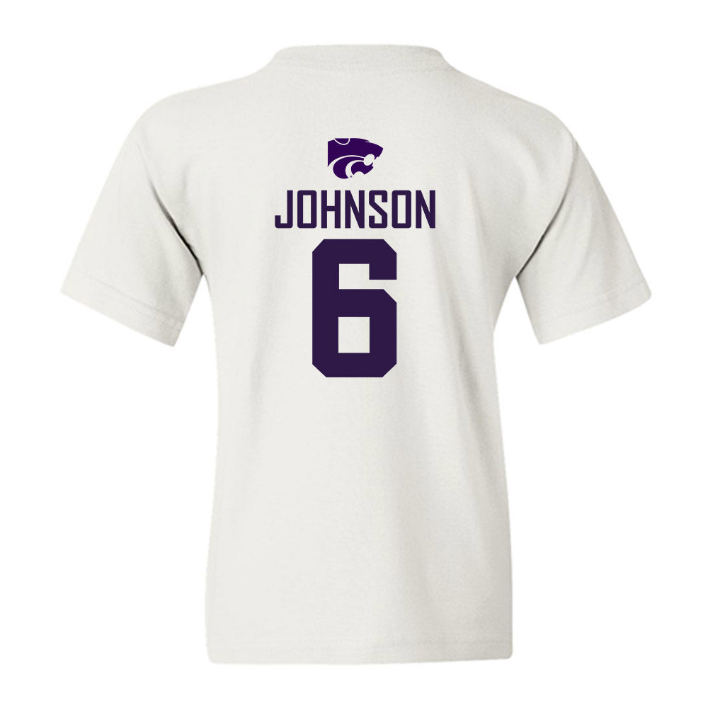 Kansas State - NCAA Men's Basketball : Marcus Johnson - Classic Shersey Youth T-Shirt-1