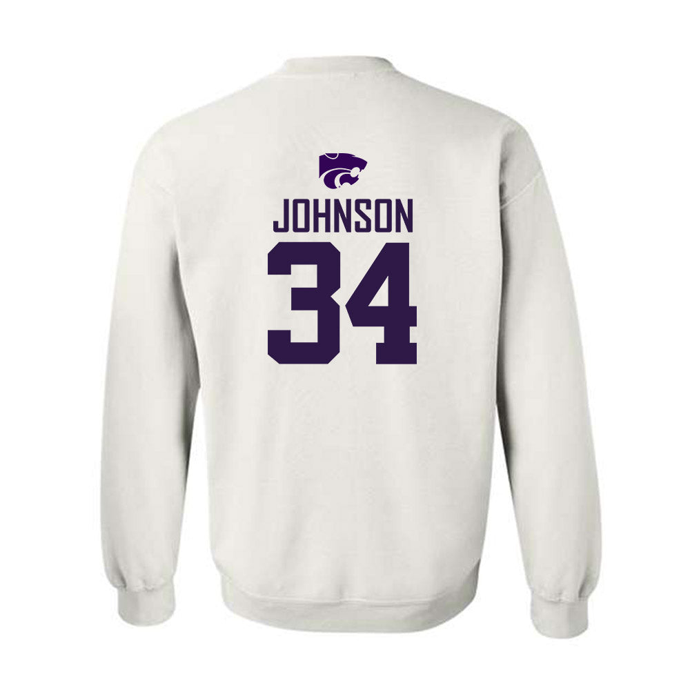 Kansas State - NCAA Men's Basketball : Nate Johnson - Classic Shersey Crewneck Sweatshirt-1