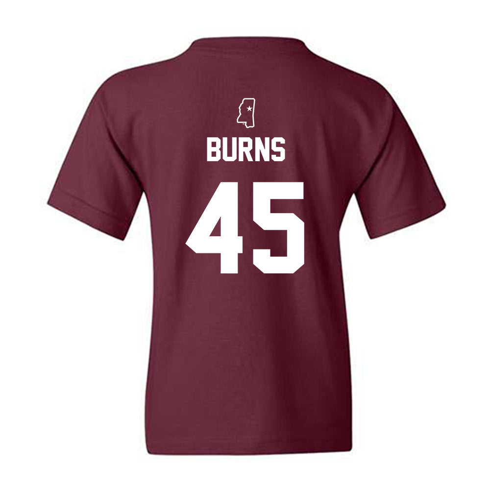 Mississippi State - NCAA Baseball : Dane Burns - Sports Shersey Youth T-Shirt-1