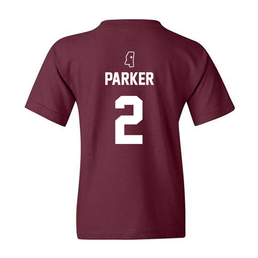 Mississippi State - NCAA Baseball : Jacob Parker - Sports Shersey Youth T-Shirt-1