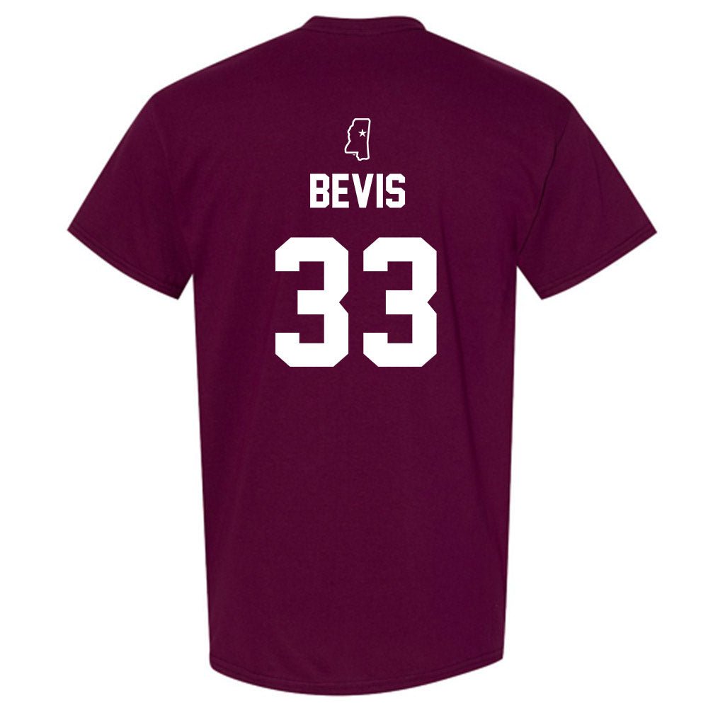 Mississippi State - NCAA Baseball : Blake Bevis - Sports Shersey T-Shirt-1