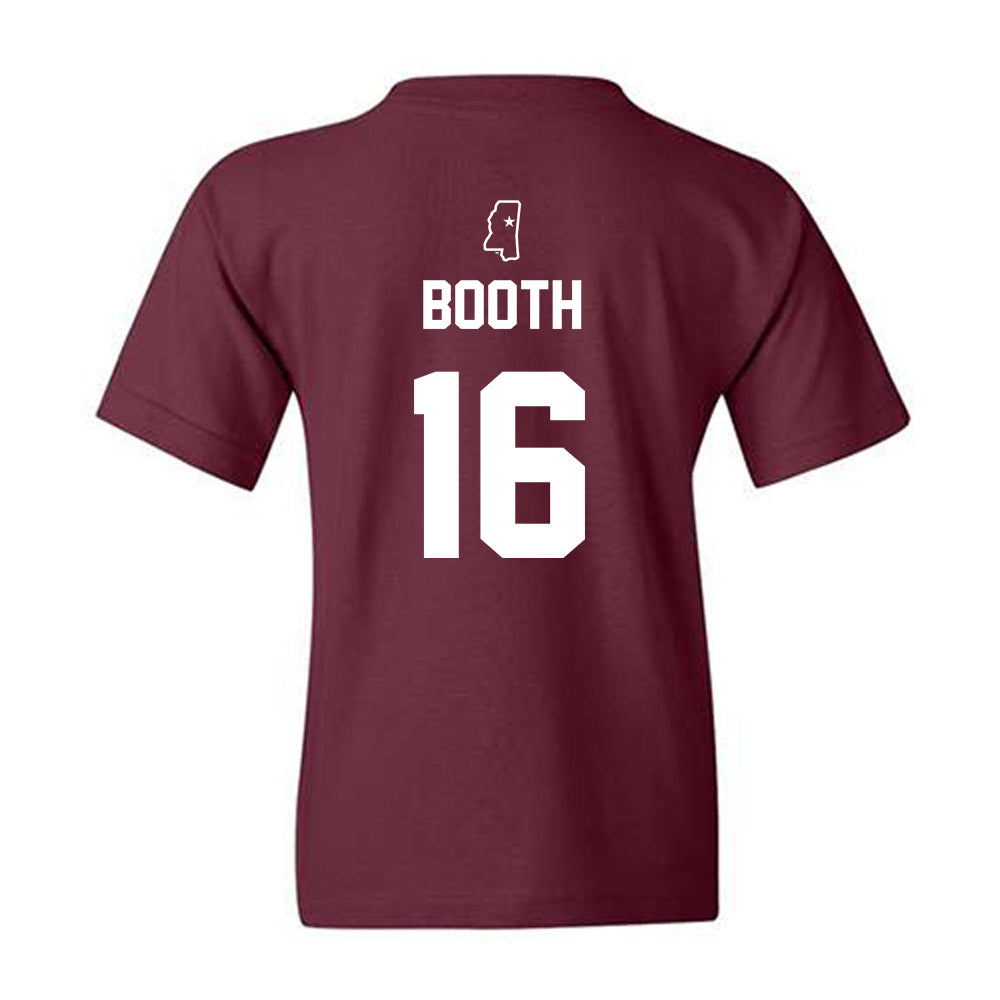 Mississippi State - NCAA Baseball : Braden Booth - Sports Shersey Youth T-Shirt-1