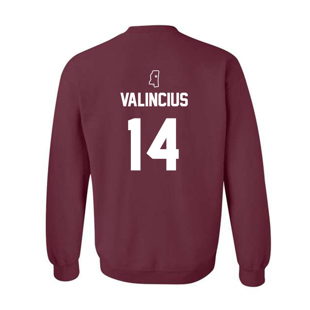 Mississippi State - NCAA Baseball : Vytas Valincius - Sports Shersey Crewneck Sweatshirt-1