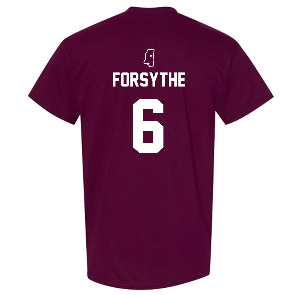 Mississippi State - NCAA Baseball : Logan Forsythe - Sports Shersey T-Shirt-1