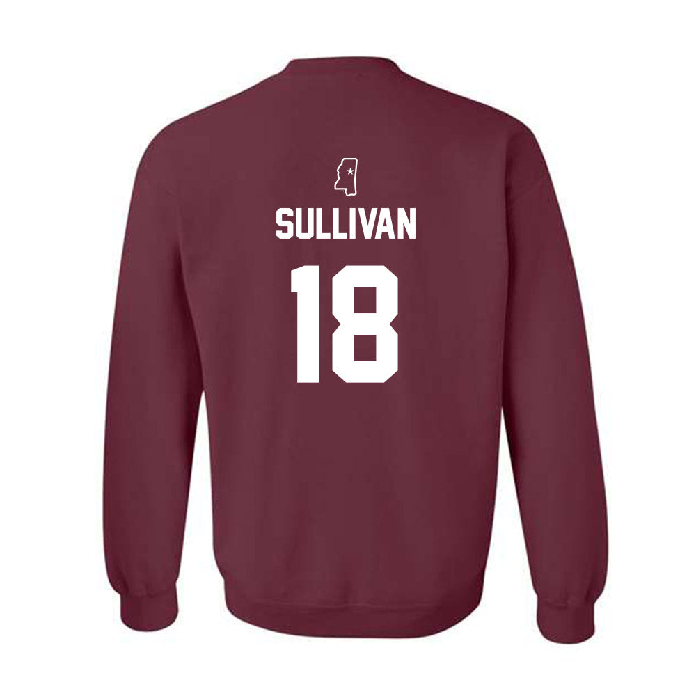 Mississippi State - NCAA Baseball : Noah Sullivan - Sports Shersey Crewneck Sweatshirt-1