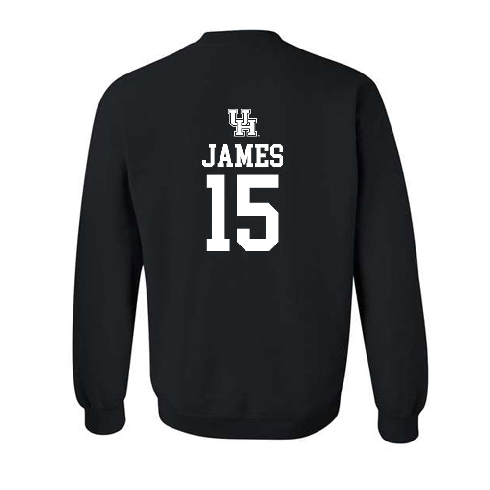 Houston - NCAA Football : Will James - Sports Shersey Crewneck Sweatshirt-1