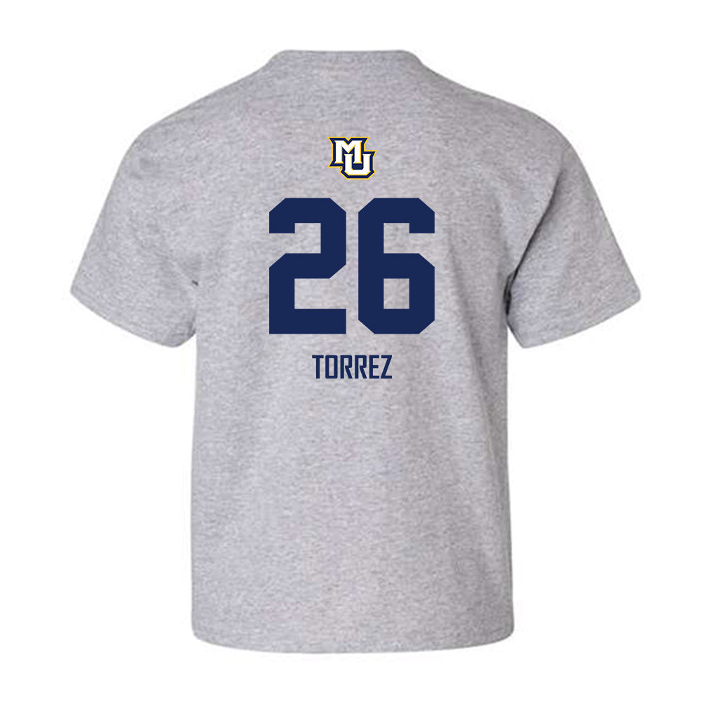 Marquette - NCAA Men's Soccer : Hudson Torrez - Sports Shersey Youth T-Shirt-1