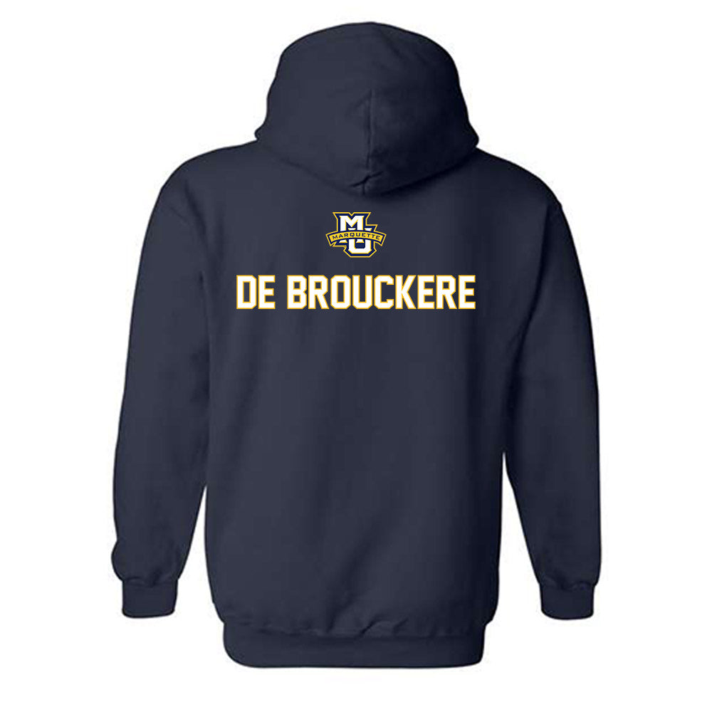 Marquette - NCAA Men's Track & Field : Niels De Brouckere - Generic Sports Shersey Hooded Sweatshirt-1
