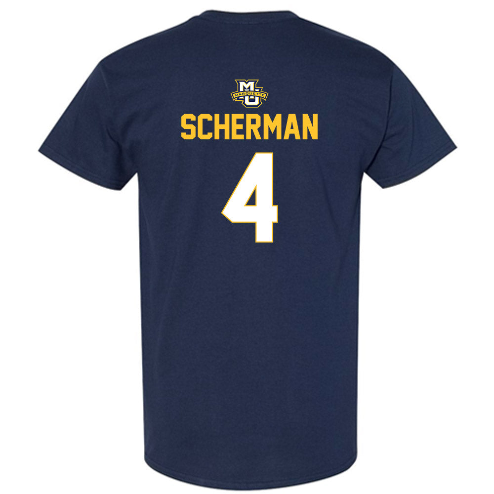Marquette - NCAA Men's Lacrosse : Brol Scherman - Sports Shersey T-Shirt