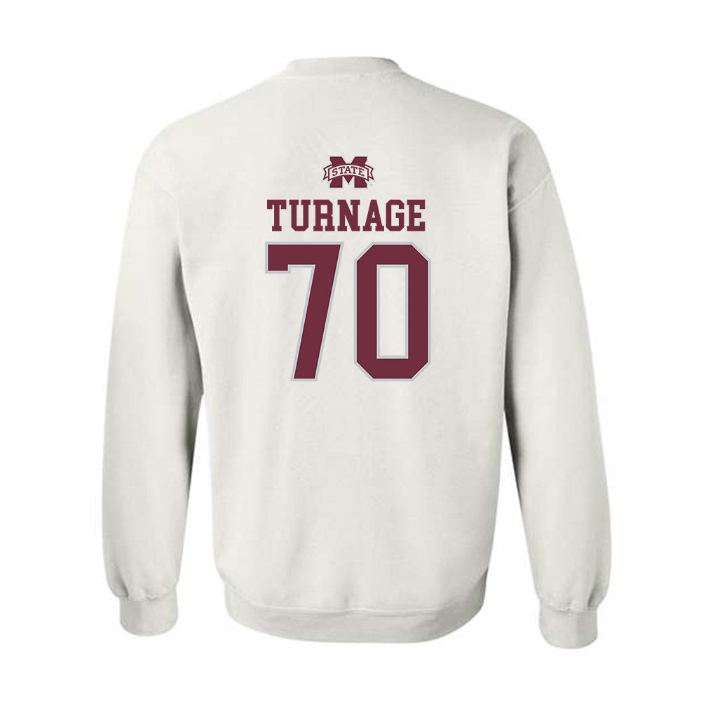 Mississippi State - NCAA Football : Breyden Turnage - Classic Shersey Crewneck Sweatshirt-1