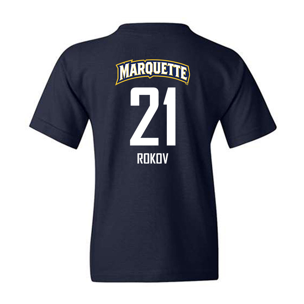 Marquette - NCAA Men's Soccer : Gabriel Rokov - Sports Shersey Youth T-Shirt-1