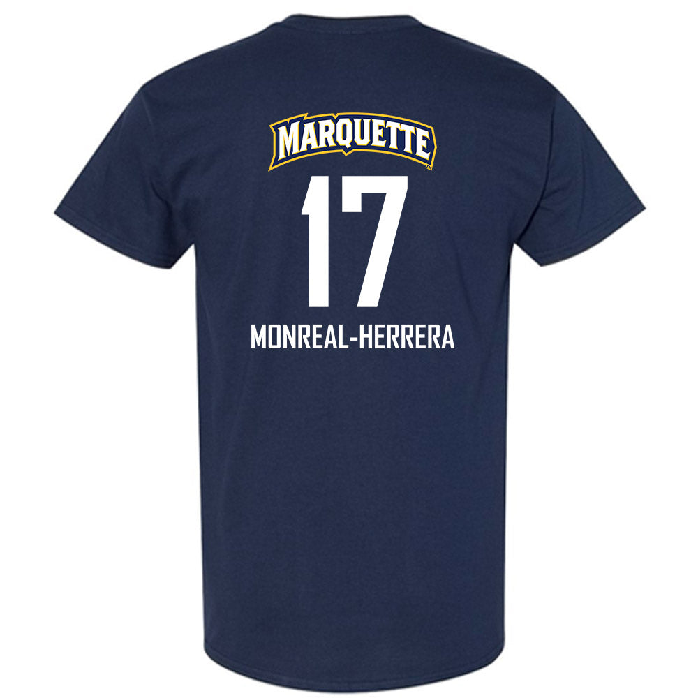 Marquette - NCAA Men's Soccer : Jonathan Monreal-Herrera - Sports Shersey T-Shirt-1