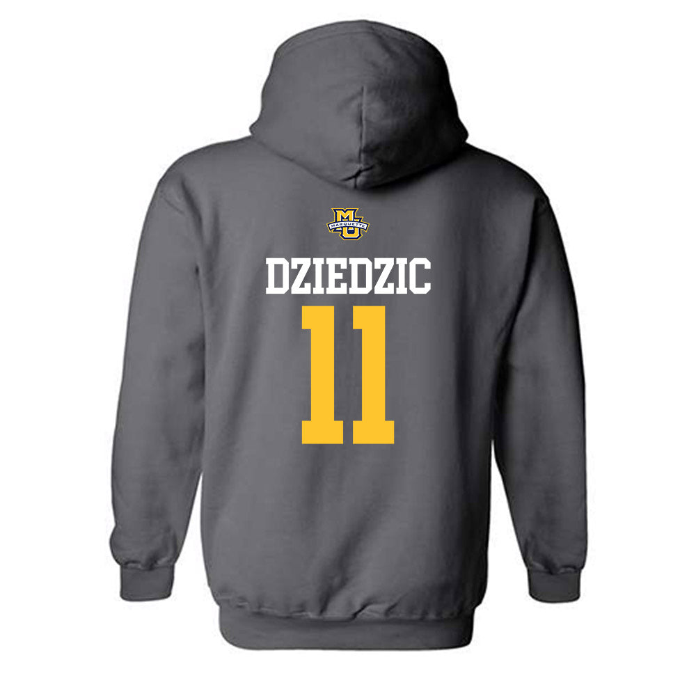 Marquette - NCAA Women's Soccer : Paige Dziedzic - Sports Shersey Hooded Sweatshirt-1