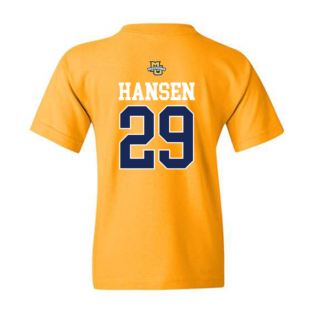 Marquette - NCAA Women's Lacrosse : Megan Hansen - Sports Shersey Youth T-Shirt-1