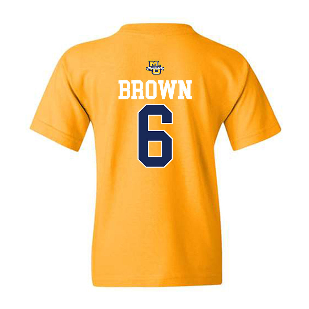 Marquette - NCAA Women's Lacrosse : Haley Brown - Sports Shersey Youth T-Shirt-1