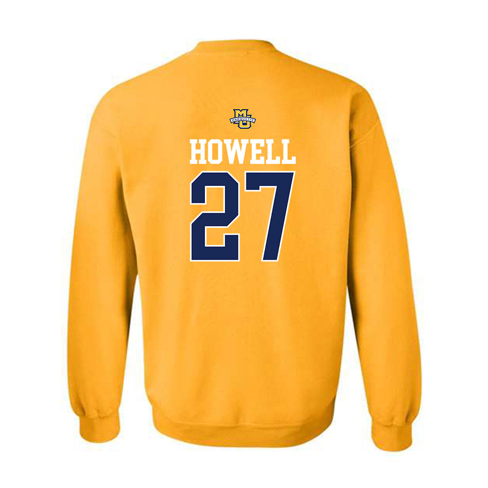 Marquette - NCAA Women's Lacrosse : Jillian Howell - Sports Shersey Crewneck Sweatshirt-1
