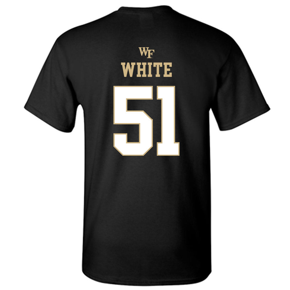 Wake Forest - NCAA Football : Luke White - Sports Shersey T-Shirt-1