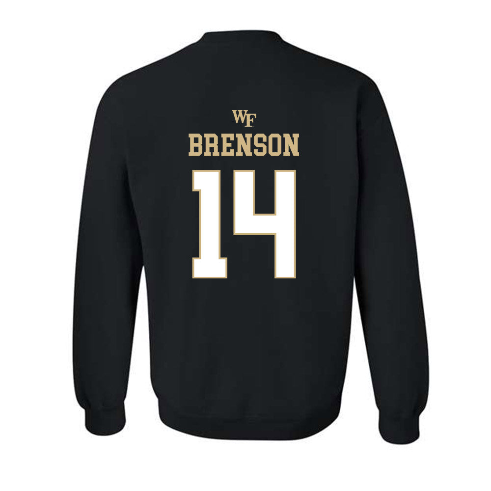 Wake Forest - NCAA Football : Chevalier Brenson - Sports Shersey Crewneck Sweatshirt-1