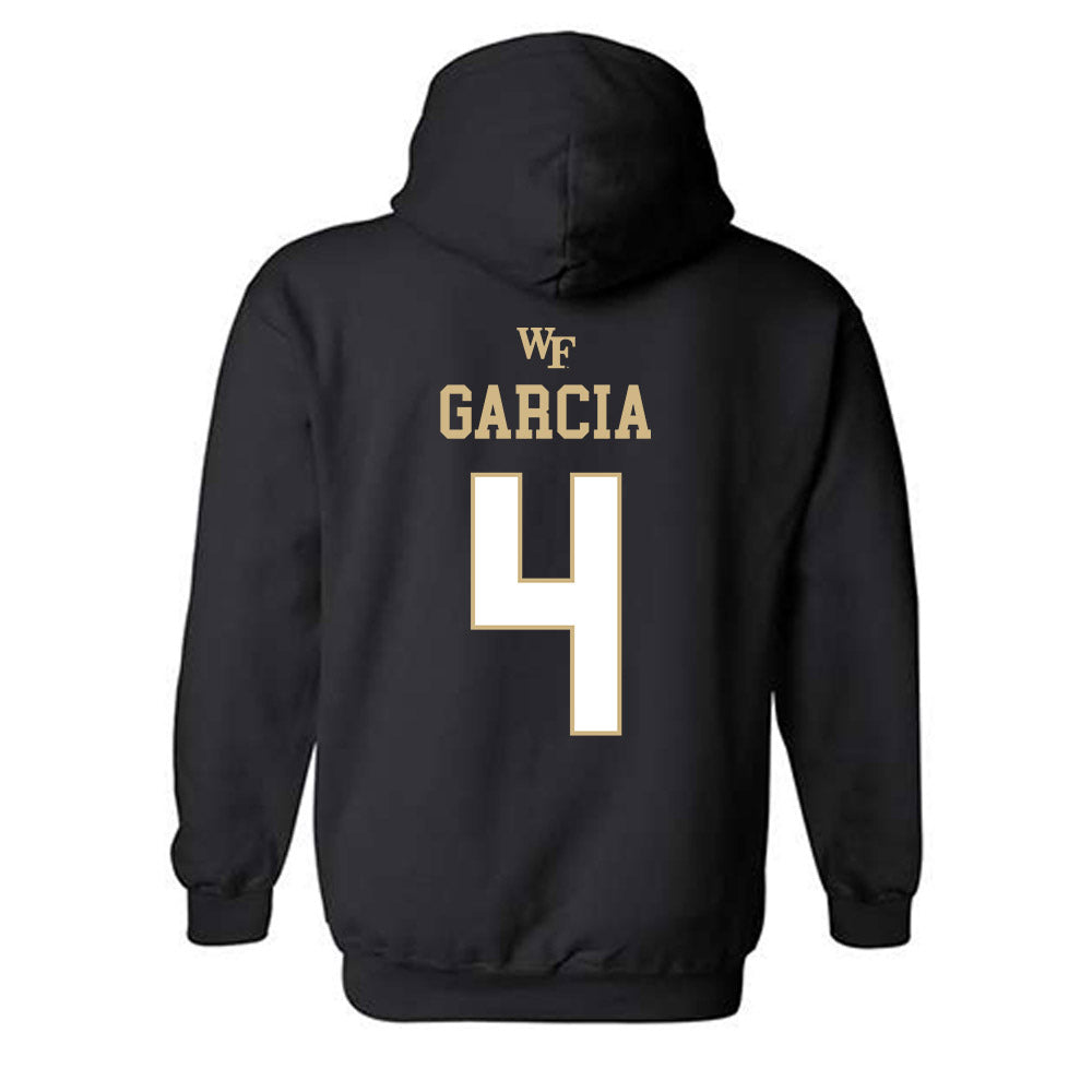 Wake Forest - NCAA Football : Sascha Garcia - Sports Shersey Hooded Sweatshirt-1