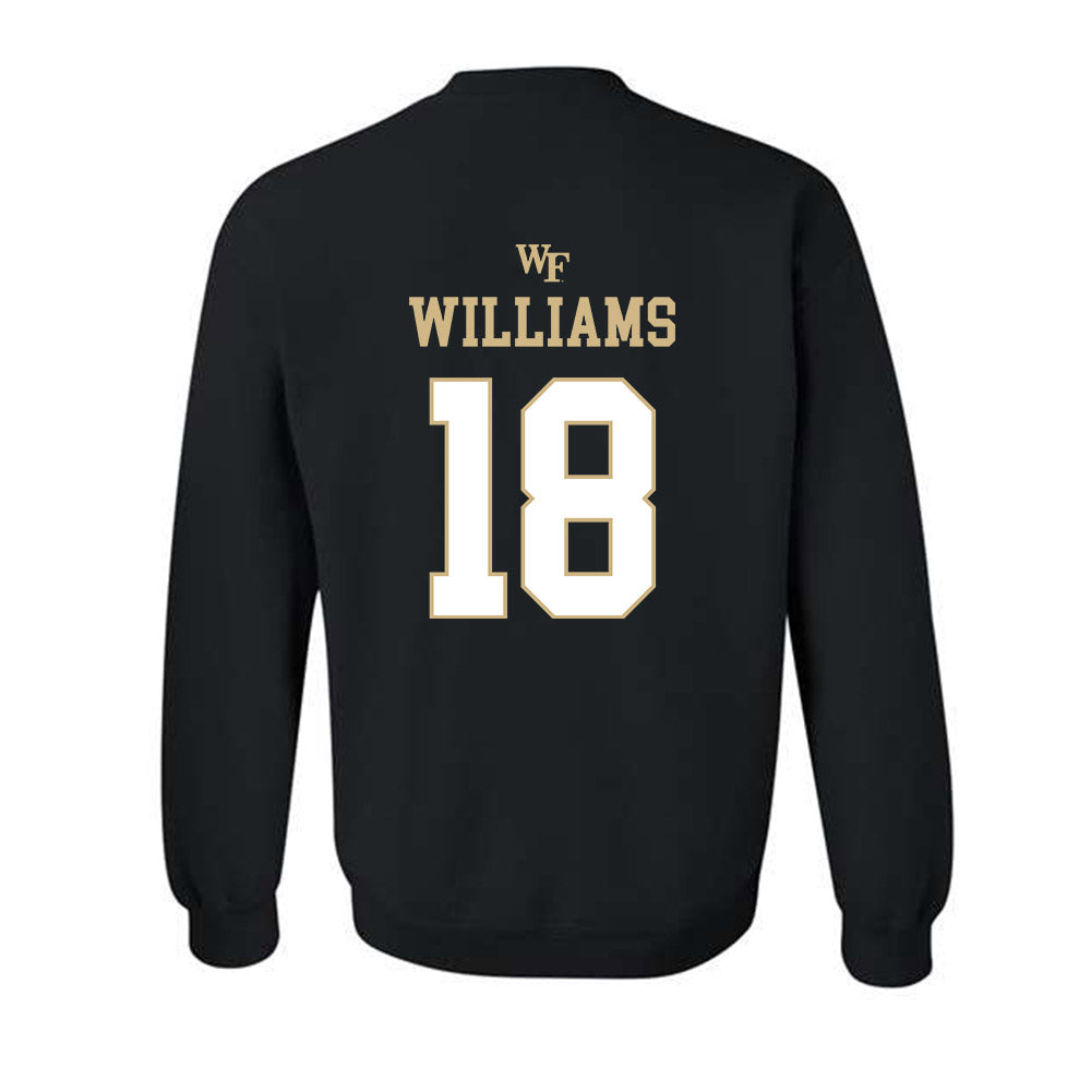Wake Forest - NCAA Football : BJ Williams - Sports Shersey Crewneck Sweatshirt-1