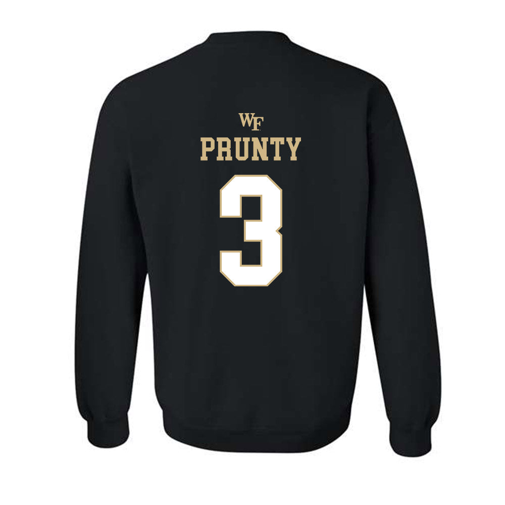 Wake Forest - NCAA Football : Karon Prunty - Sports Shersey Crewneck Sweatshirt-1