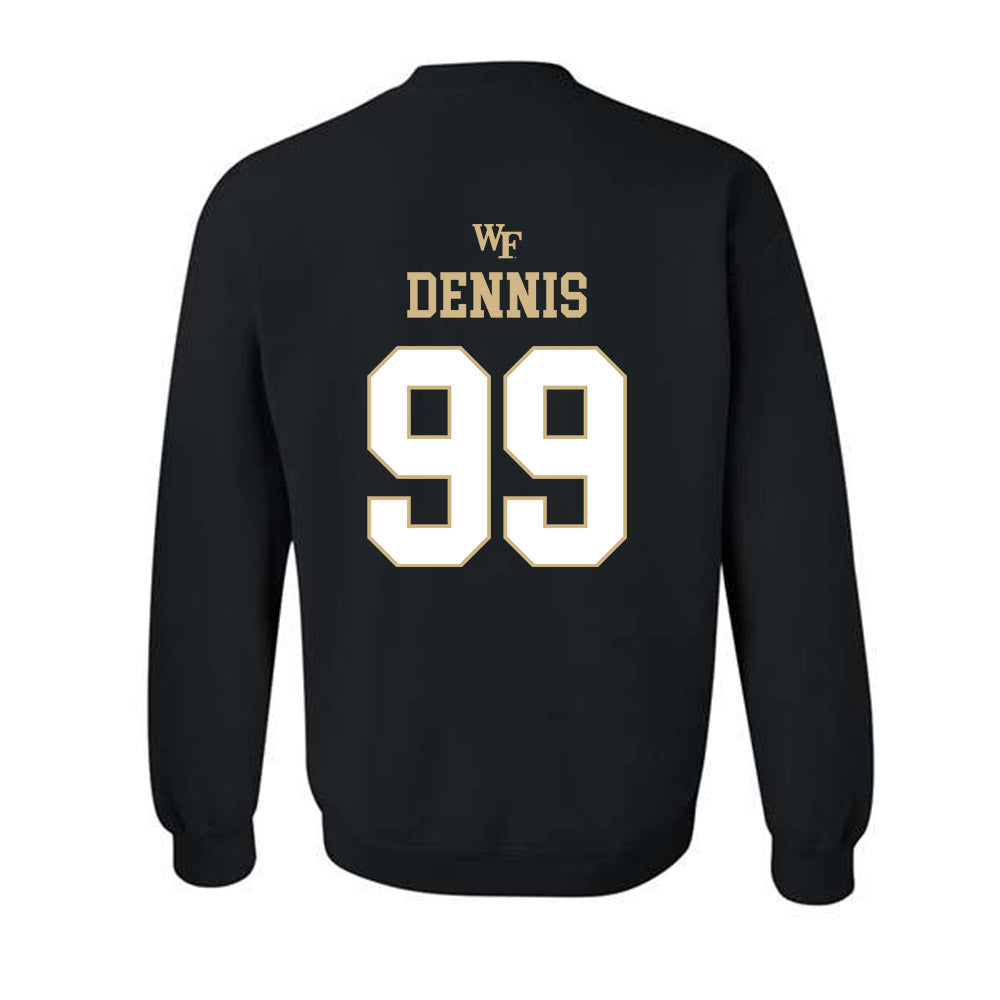 Wake Forest - NCAA Football : Matthew Dennis - Sports Shersey Crewneck Sweatshirt-1
