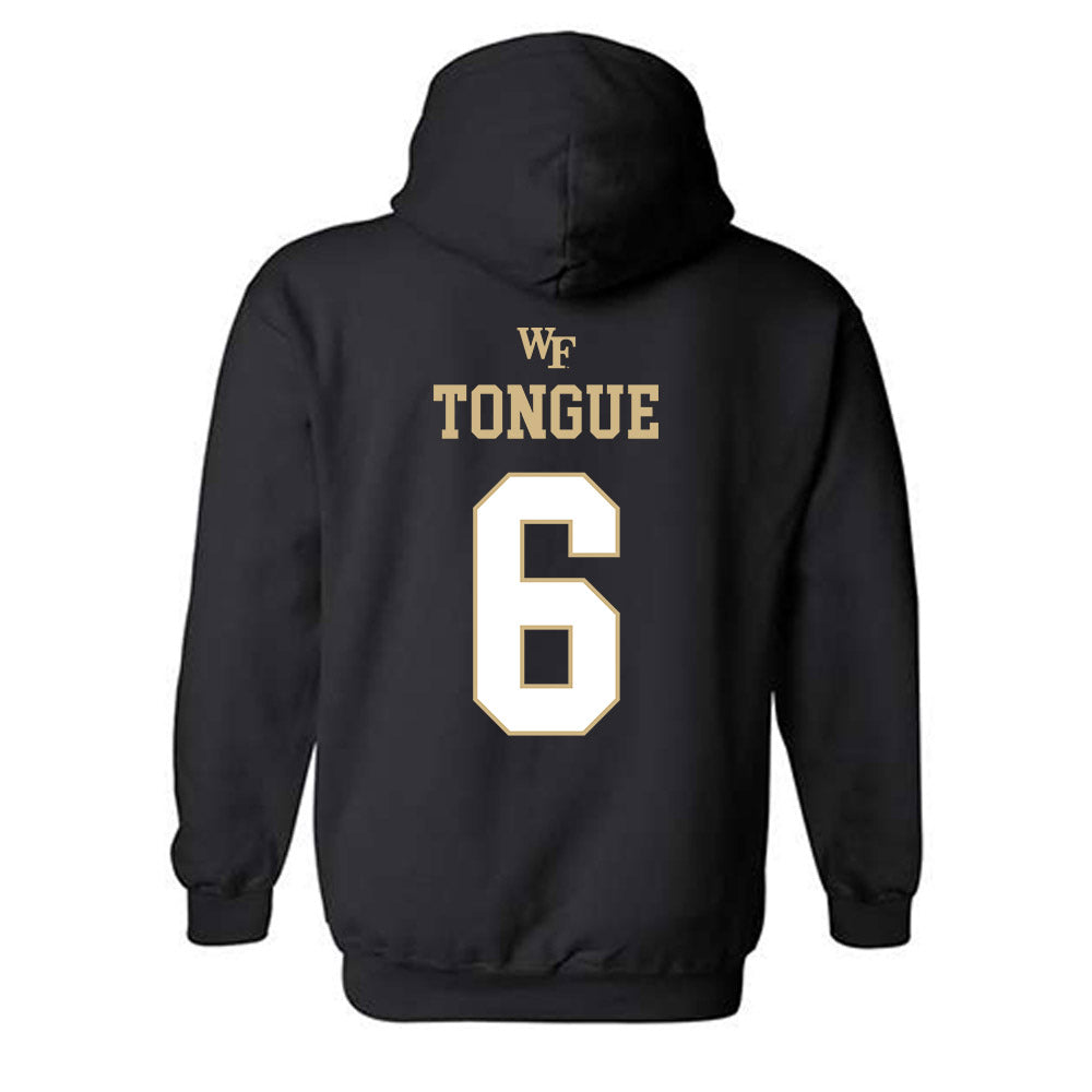 Wake Forest - NCAA Football : Rushaun Tongue - Sports Shersey Hooded Sweatshirt-1