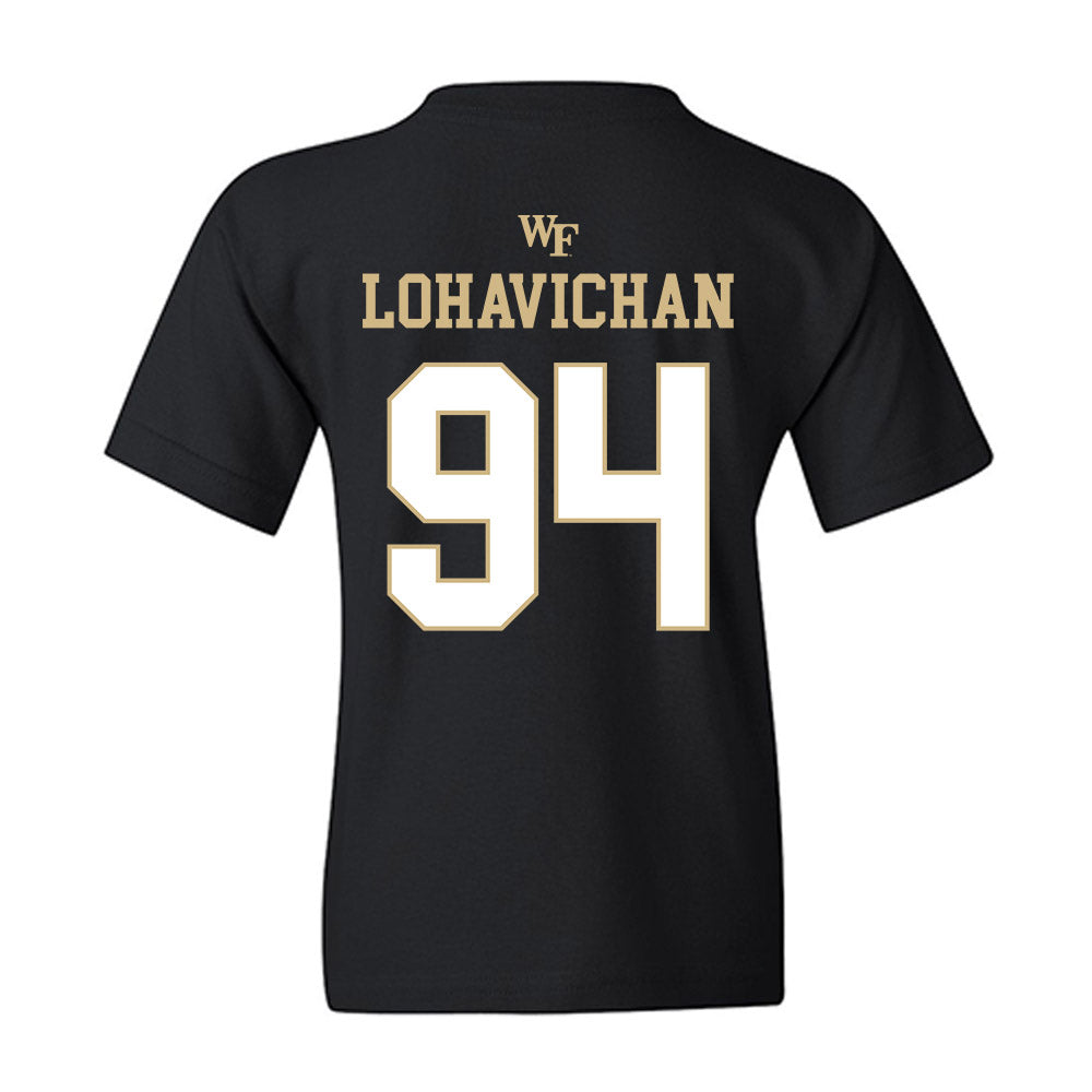 Wake Forest - NCAA Football : Zach Lohavichan - Sports Shersey Youth T-Shirt-1