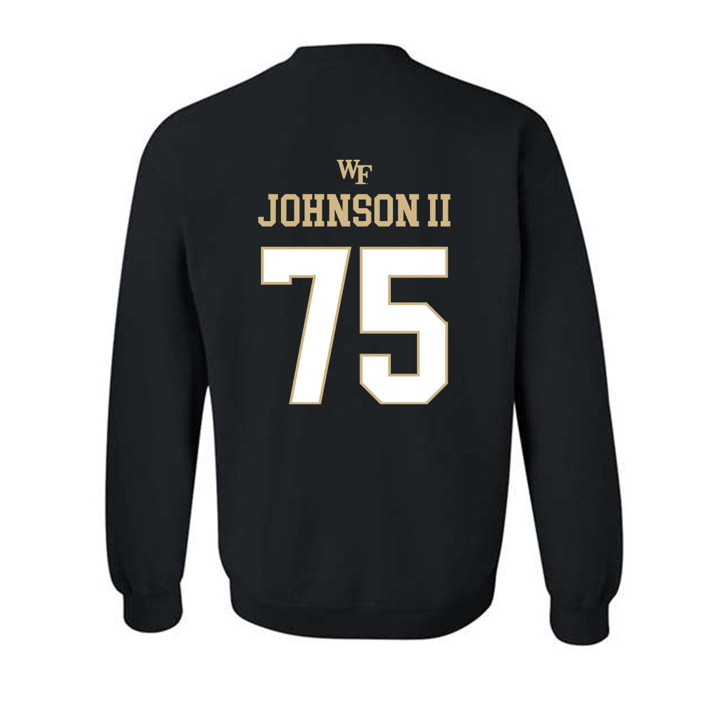 Wake Forest - NCAA Football : Derrell Johnson II - Sports Shersey Crewneck Sweatshirt-1