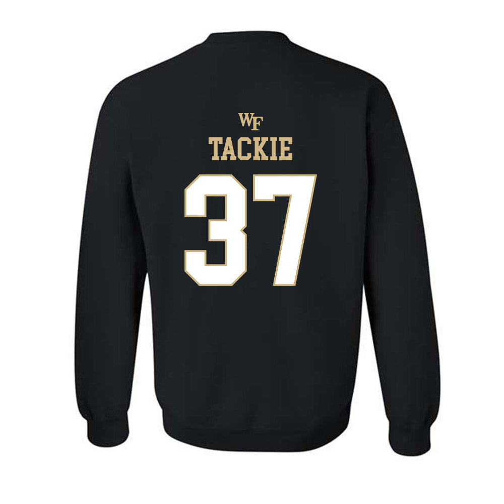 Wake Forest - NCAA Football : William Tackie - Sports Shersey Crewneck Sweatshirt-1