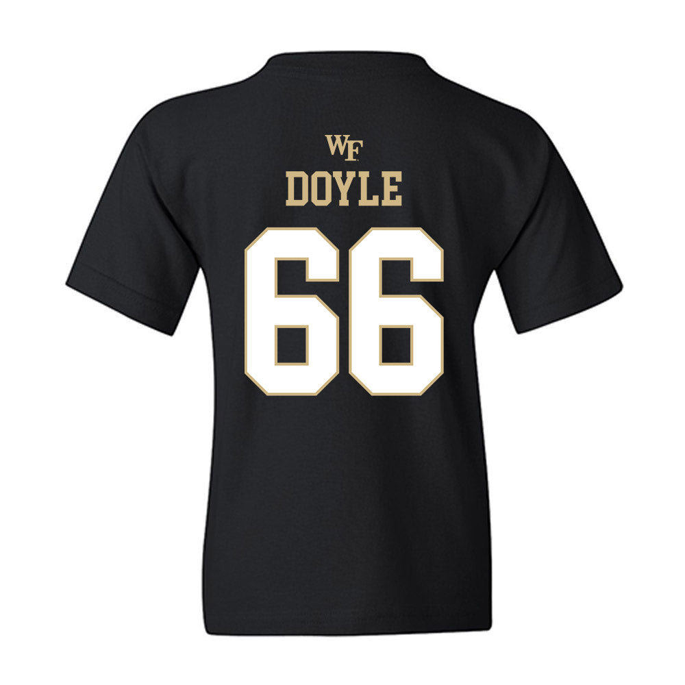 Wake Forest - NCAA Football : Cale Doyle - Sports Shersey Youth T-Shirt-1