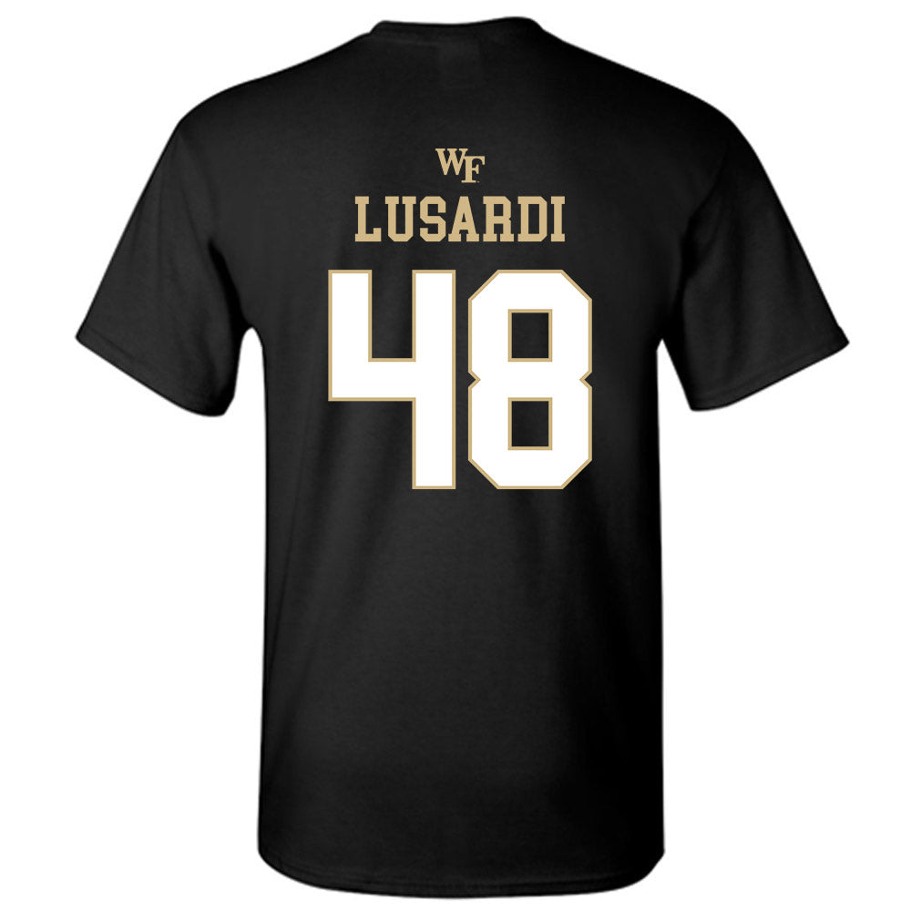 Wake Forest - NCAA Football : Matthew Lusardi - Sports Shersey T-Shirt-1