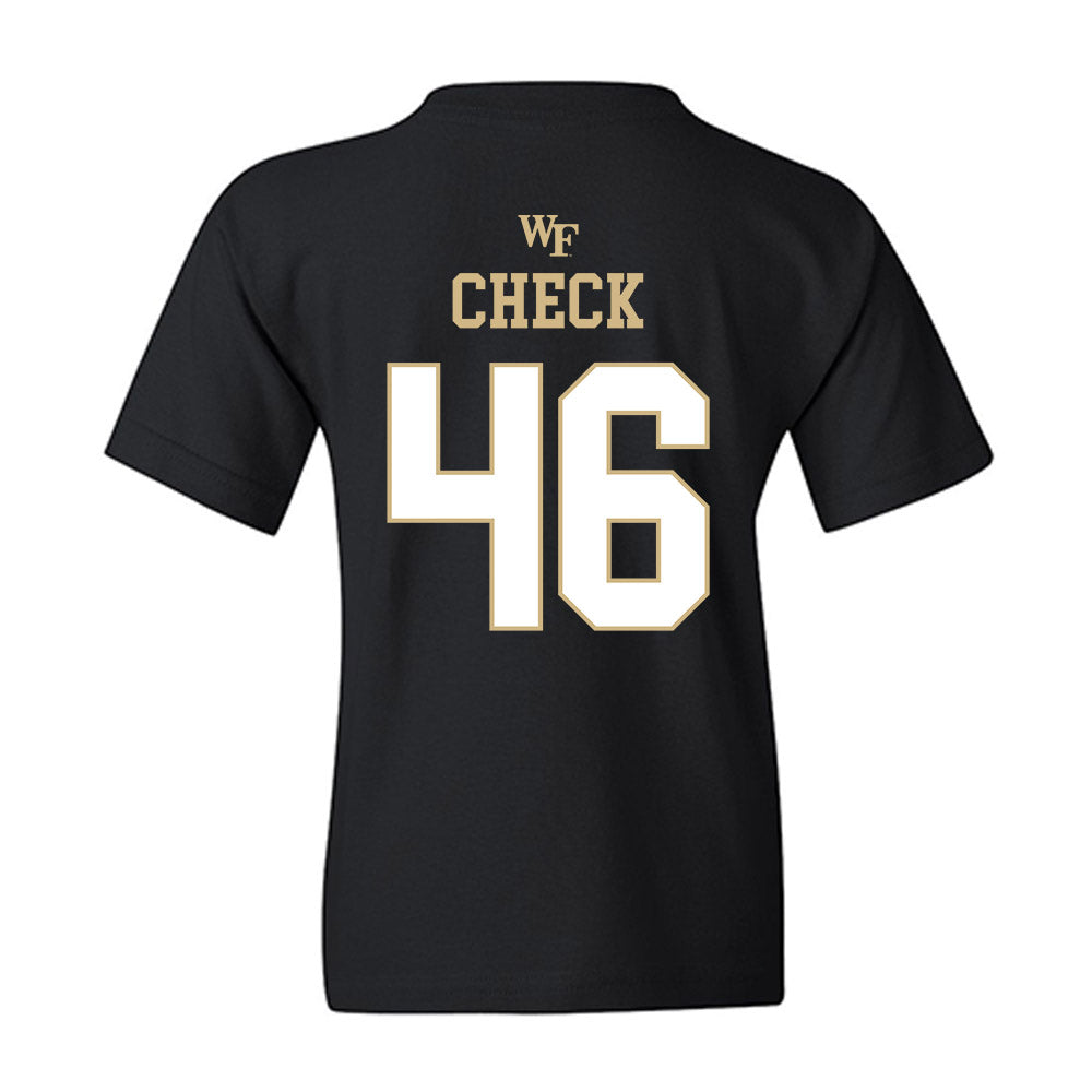 Wake Forest - NCAA Football : Kevin Check - Sports Shersey Youth T-Shirt-1