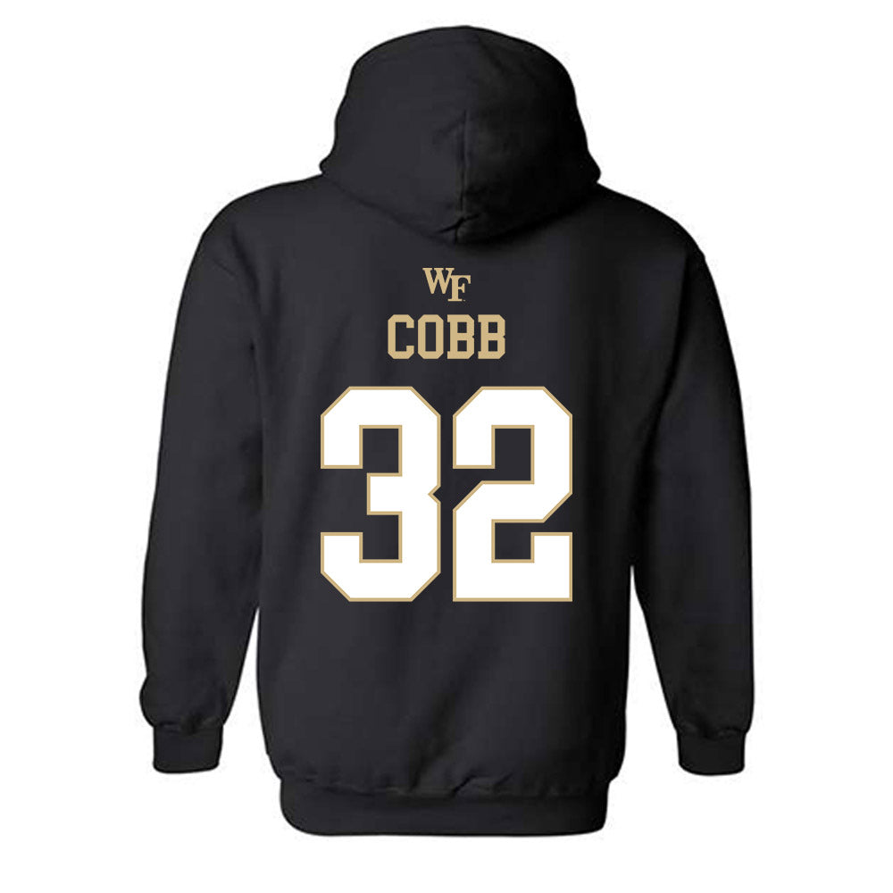 Wake Forest - NCAA Football : Will Cobb - Sports Shersey Hooded Sweatshirt-1