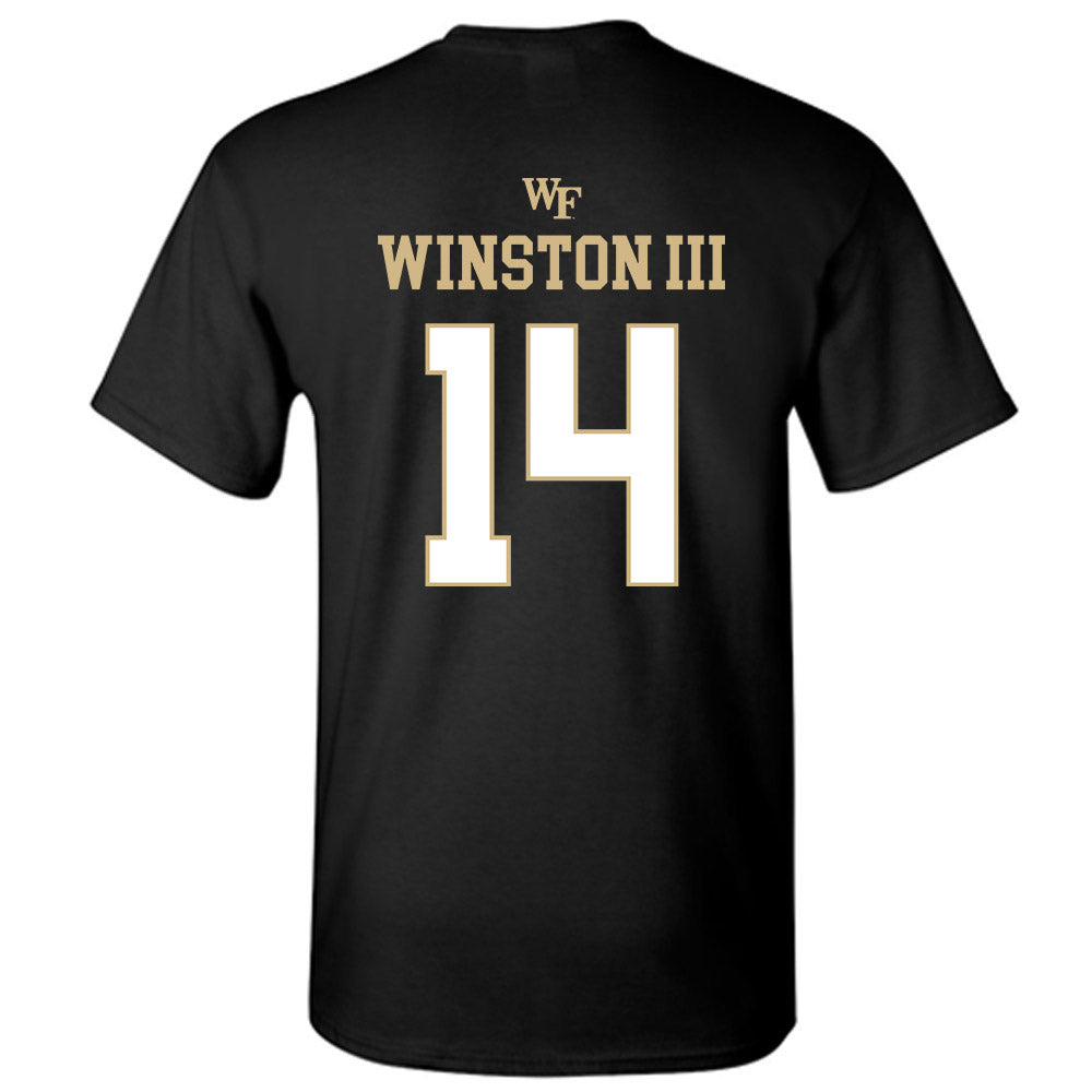 Wake Forest - NCAA Football : Braxton Winston III - Sports Shersey T-Shirt-1