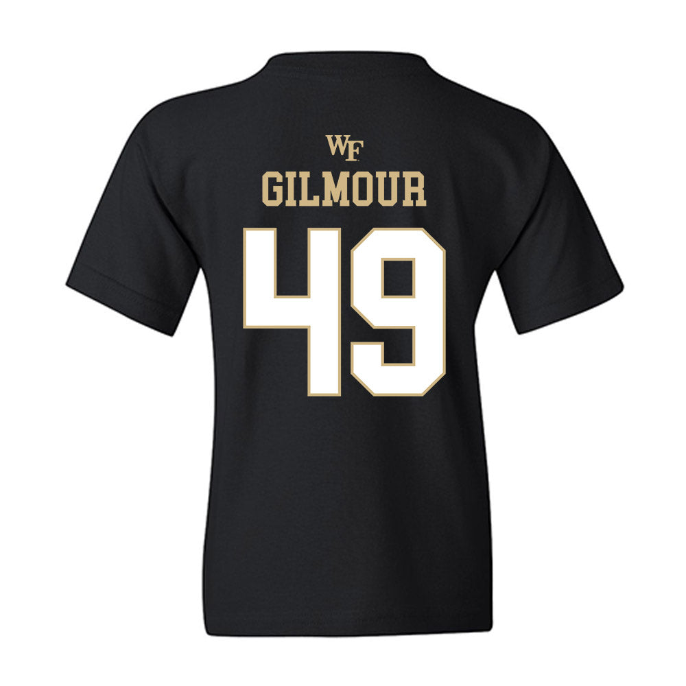 Wake Forest - NCAA Football : Eli Gilmour - Sports Shersey Youth T-Shirt-1