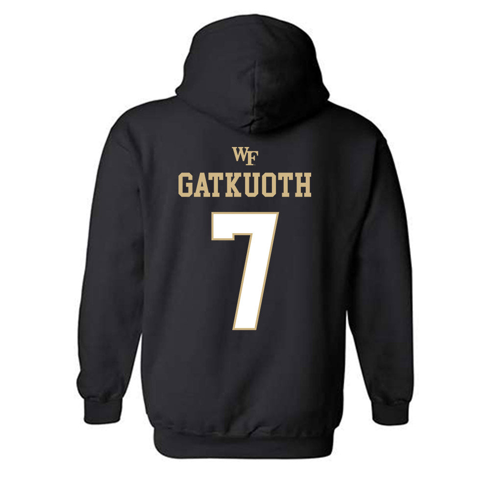 Wake Forest - NCAA Football : Nuer Gatkuoth - Sports Shersey Hooded Sweatshirt-1