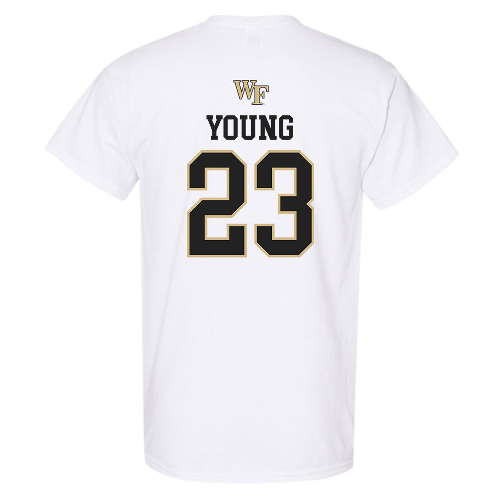 Wake Forest - NCAA Men's Soccer : Chabdler Young - Generic Sports Shersey T-Shirt-1