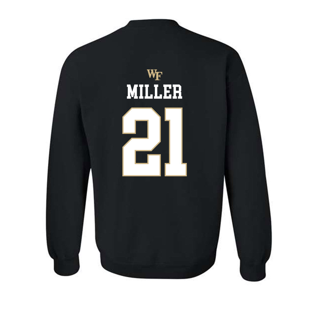 Wake Forest - NCAA Baseball : Jackson Miller - Generic Sports Shersey Crewneck Sweatshirt-1
