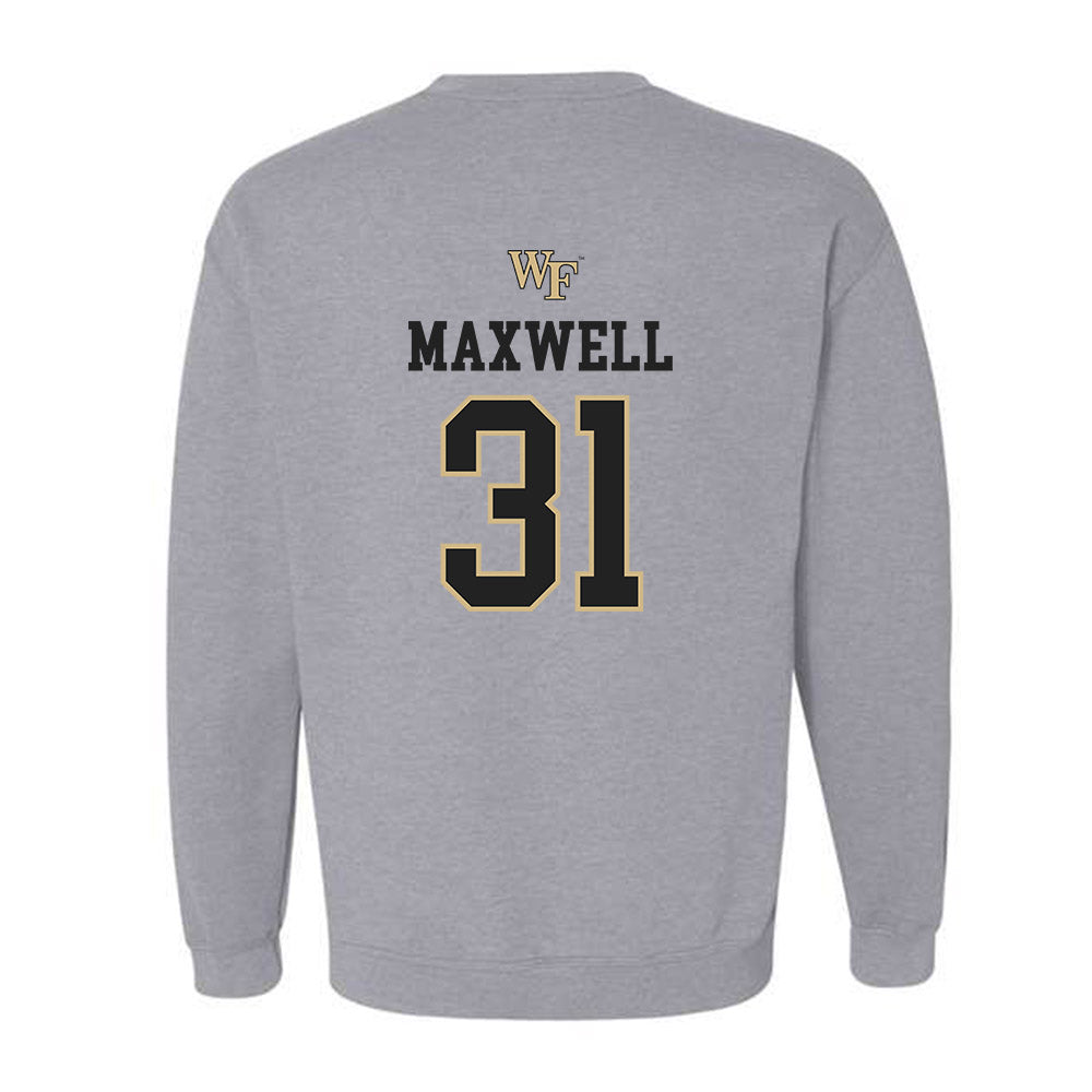 Wake Forest - NCAA Women's Soccer : Kylie Maxwell - Generic Sports Shersey Crewneck Sweatshirt-1