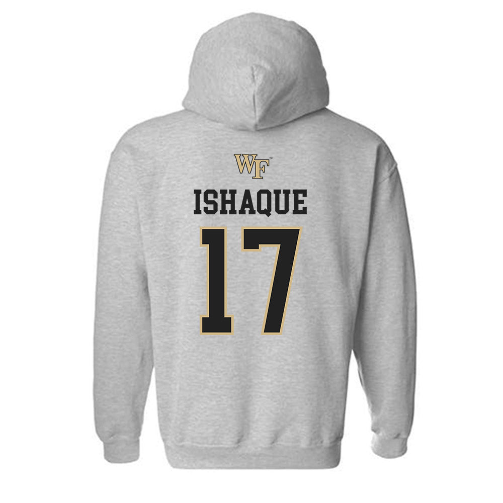 Wake Forest - NCAA Women's Soccer : Zaiba Ishaque - Generic Sports Shersey Hooded Sweatshirt-1