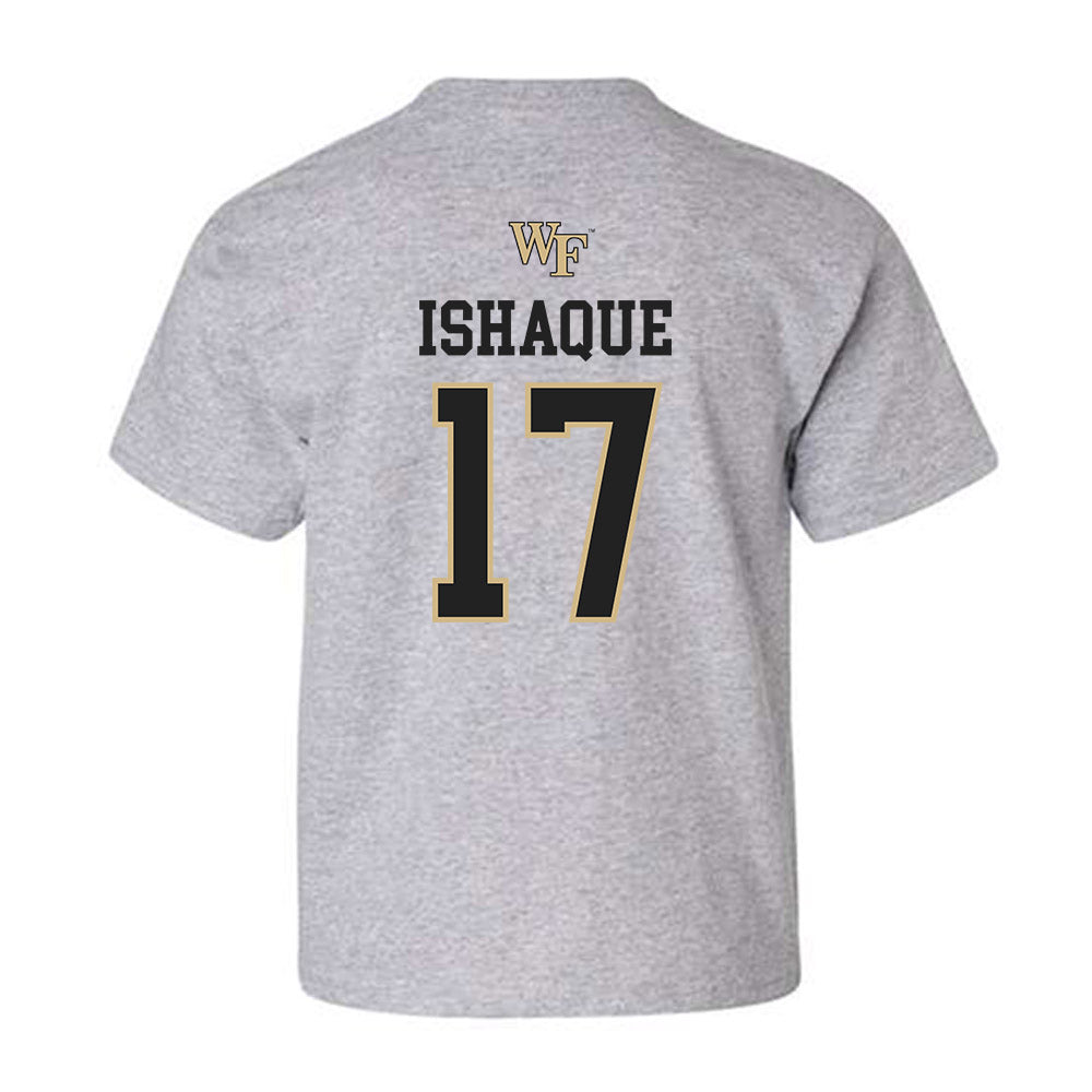 Wake Forest - NCAA Women's Soccer : Zaiba Ishaque - Generic Sports Shersey Youth T-Shirt-1