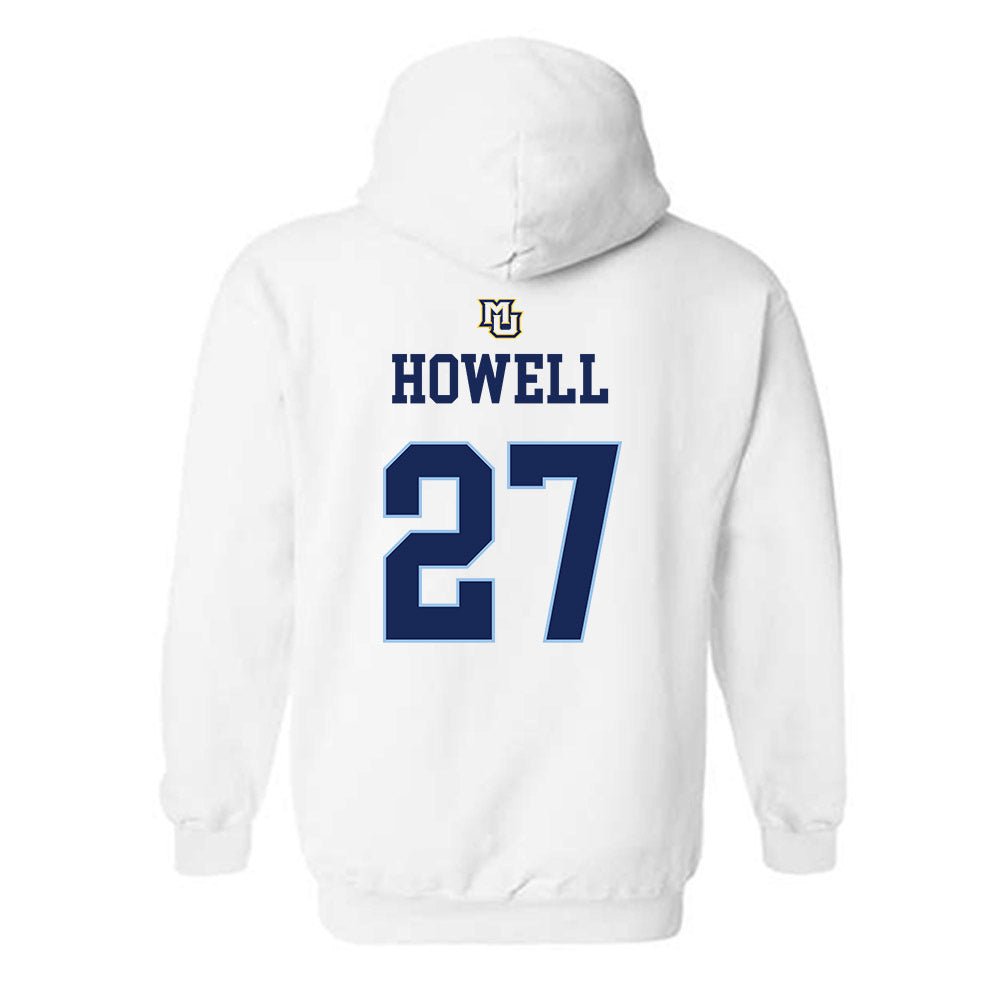 Marquette - NCAA Women's Lacrosse : Jillian Howell - Generic Shersey Hooded Sweatshirt-1