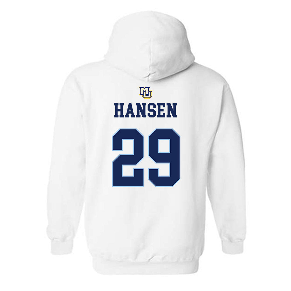 Marquette - NCAA Women's Lacrosse : Megan Hansen - Generic Shersey Hooded Sweatshirt-1