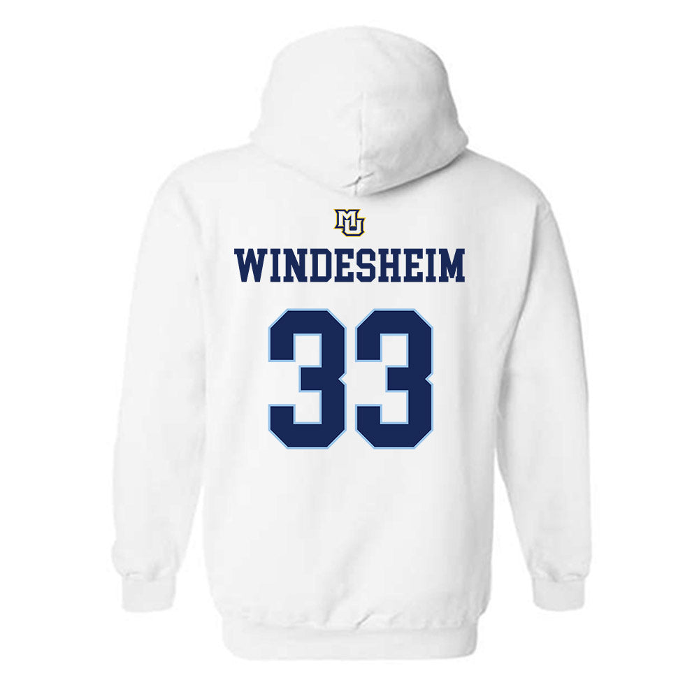 Marquette - NCAA Women's Lacrosse : Gabby Windesheim - Generic Shersey Hooded Sweatshirt-1