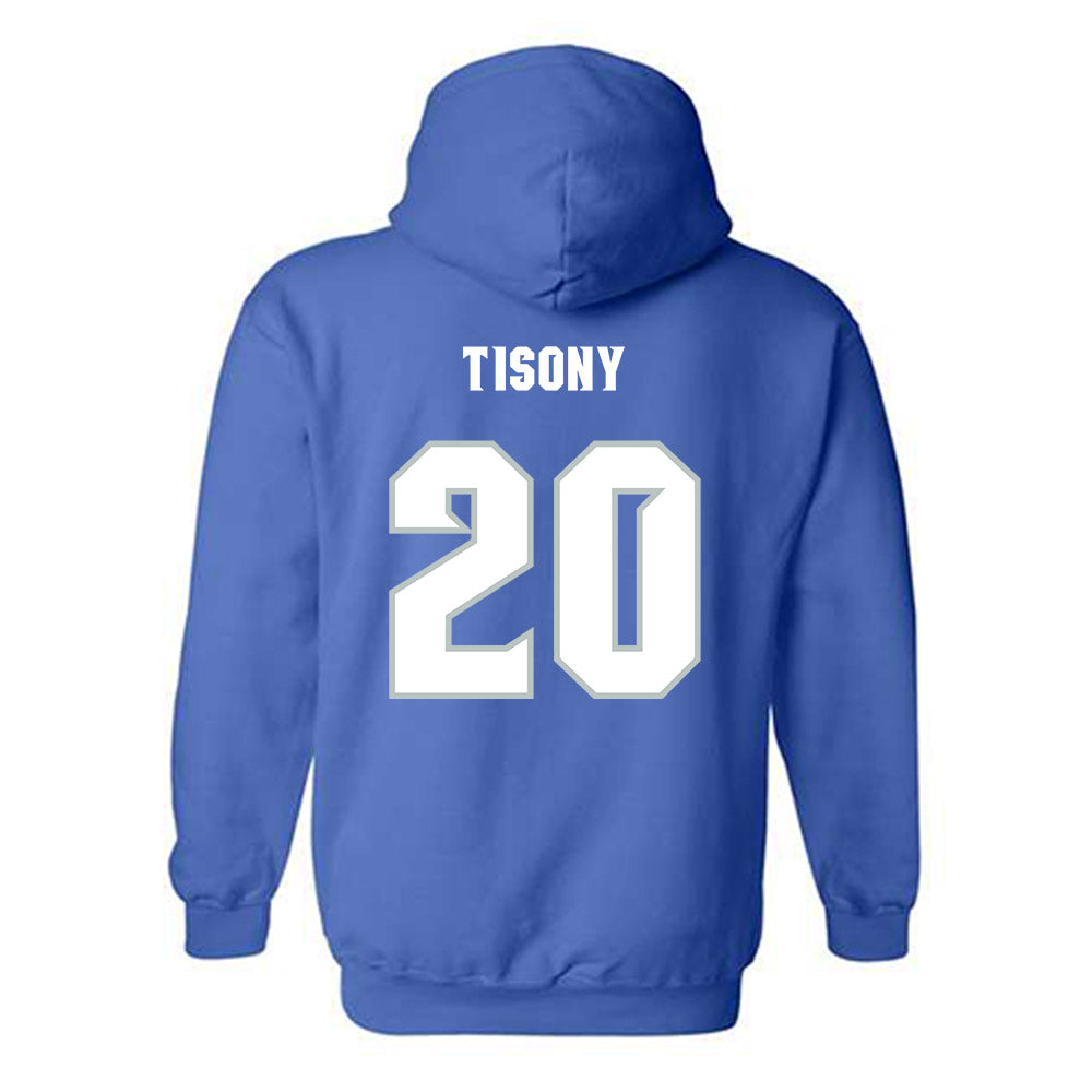 Seton Hall - NCAA Men's Soccer : Aidan Tisony - Generic Shersey Hooded Sweatshirt-1